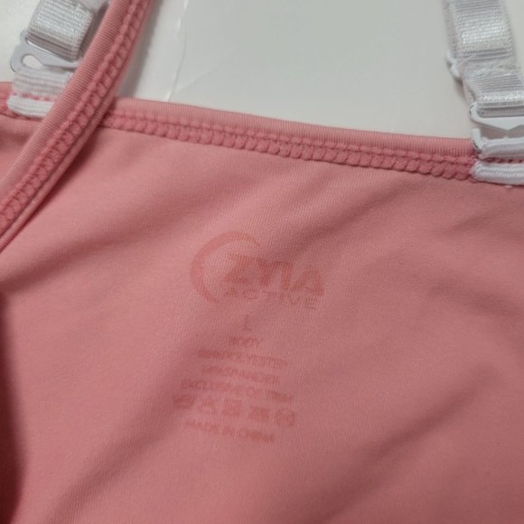 ZYIA Active Pink Comfort Strappy Bra Size L - Picture 4 of 7